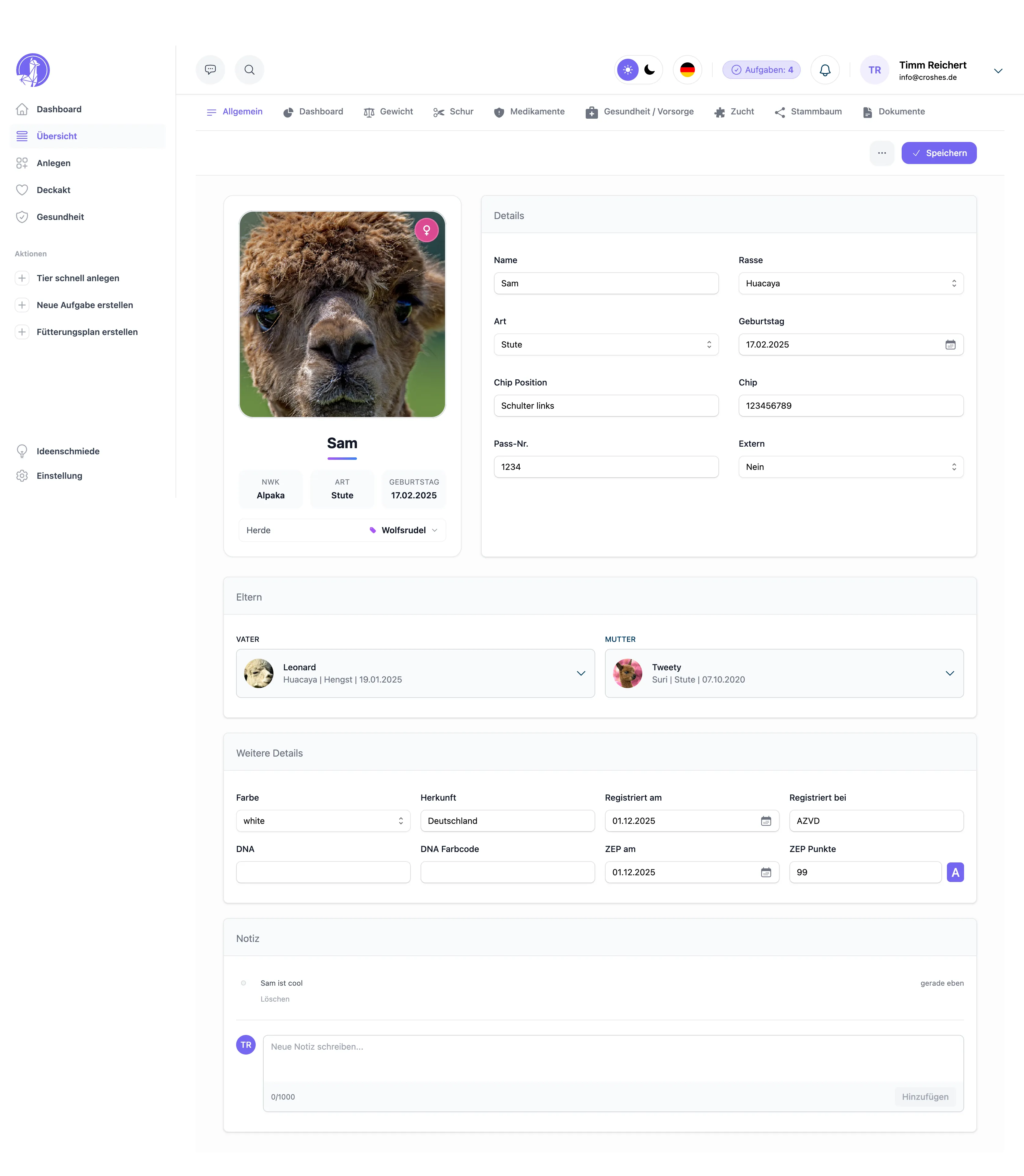 ALPAKA.PRO Verbands-Portal Dashboard